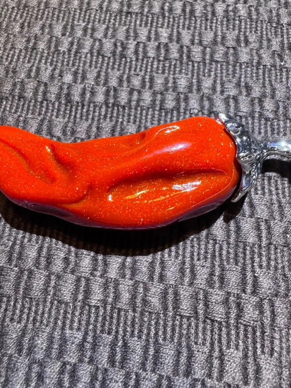 Red Chilli Pepper Keychain Purse Charm
